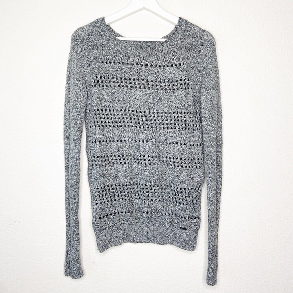 Abercrombie & Fitch Sweaters - Abercrombie & Fitch Gray Open Knit Sweater Sz XS